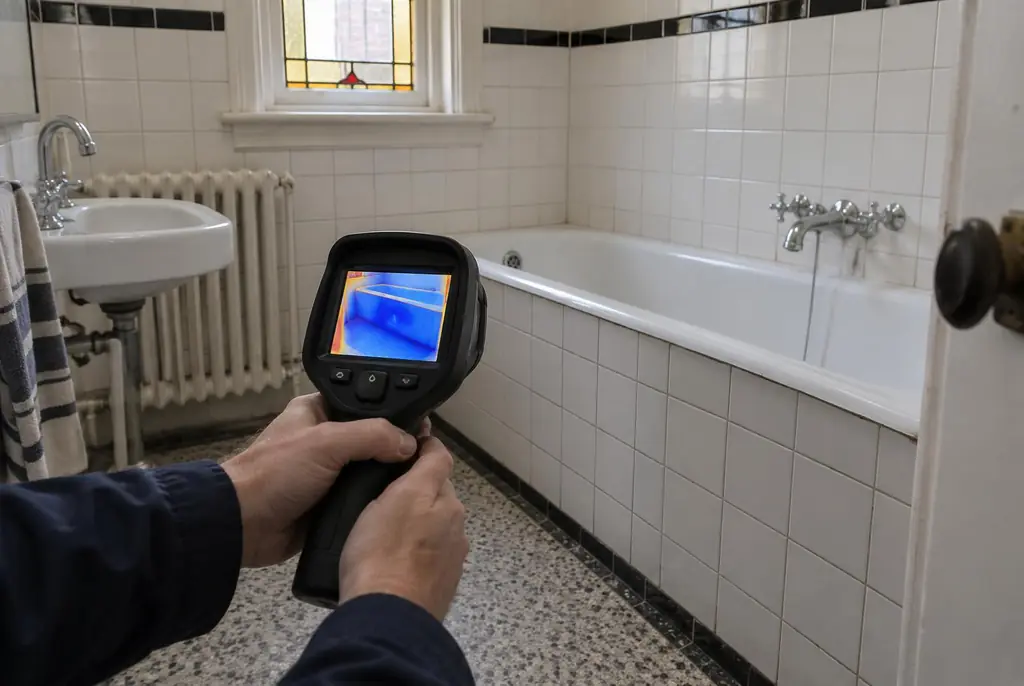 Lekdetectie Tienhoven – onderzoek in een badkamer van een oudere woning